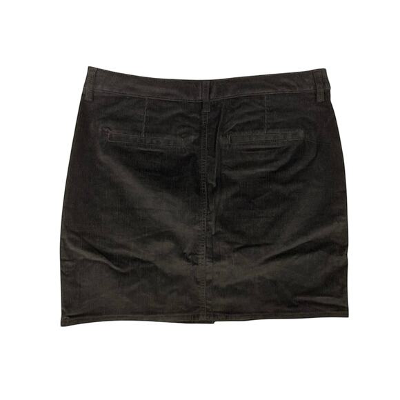 Tommy Hilfiger Women’s Adaptive Corduroy Button-Front Skirt Black Size 6 - Picture 3 of 8